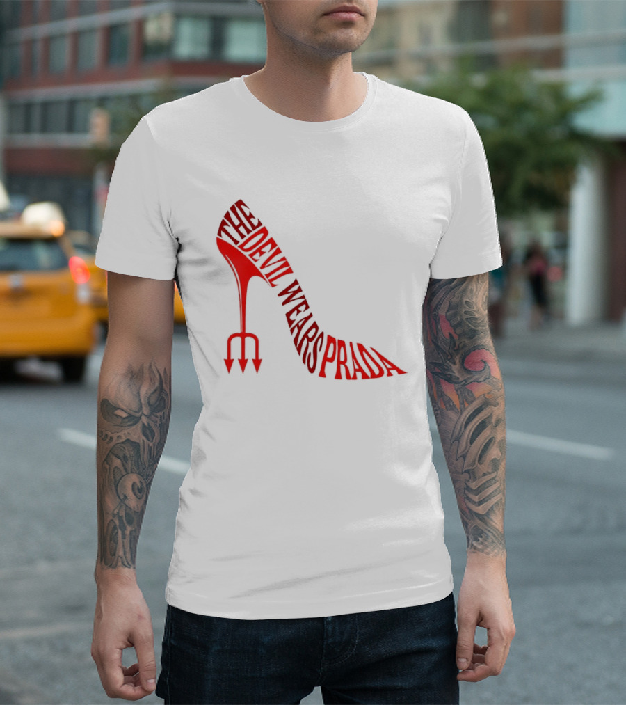 The Devil Wears Prada Red Shoe High Heel Trident T-Shirt