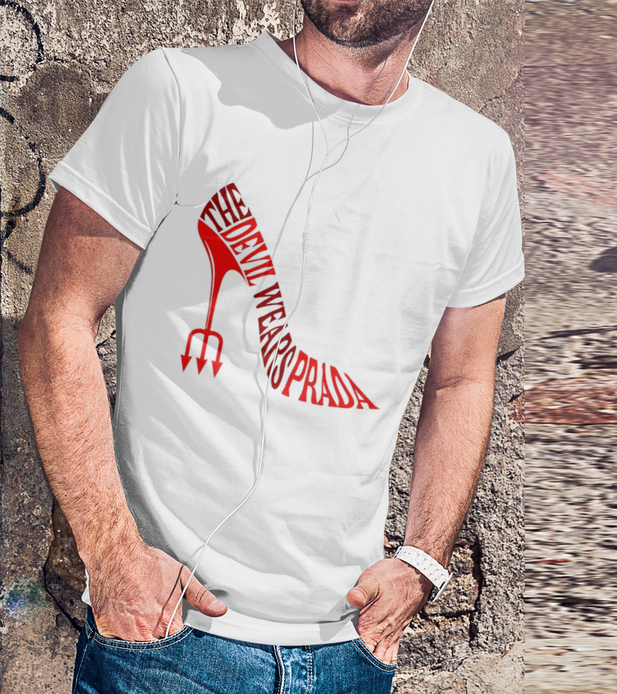 The Devil Wears Prada Red Shoe High Heel Trident T-Shirt