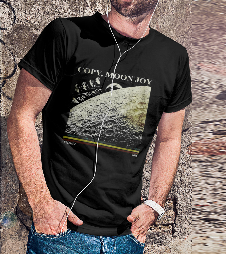 Artemis II Moon Mission Copy Moon Joy Astronaut Space Exploration T-Shirt