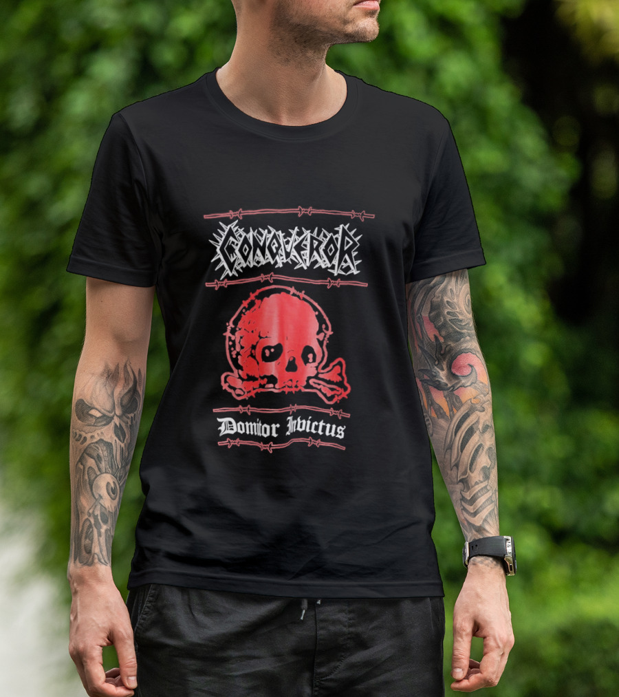 Conqueror Domitor Invictus Skull T-Shirt