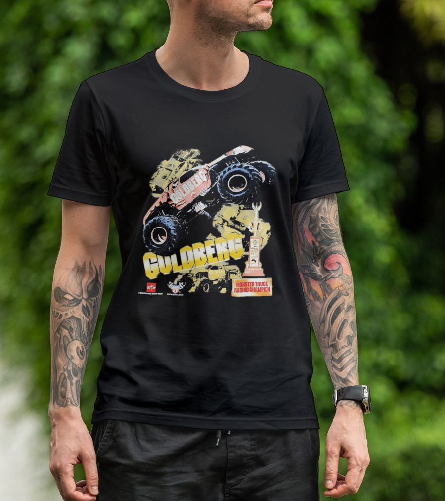 GOLDBERG Monster Truck Racing Champion Trophy SFX Block Party T-Shirt