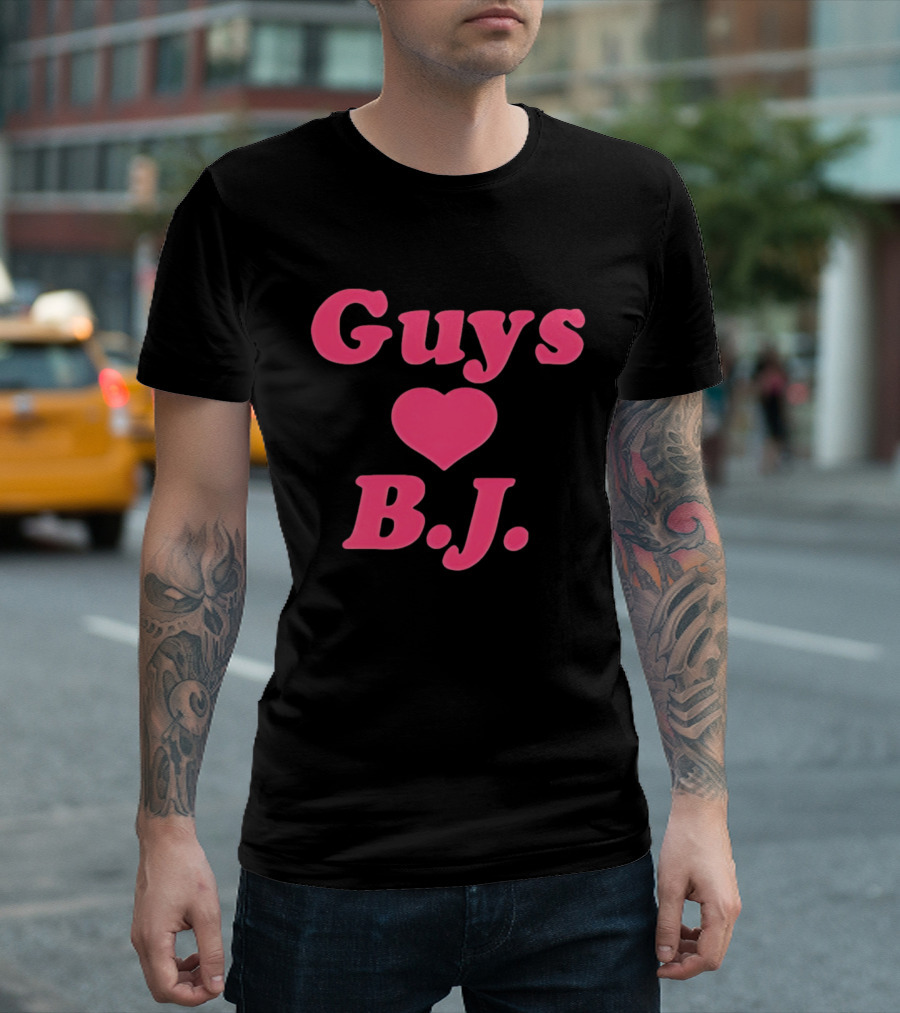 Guys Heart B.J. Pink T-Shirt