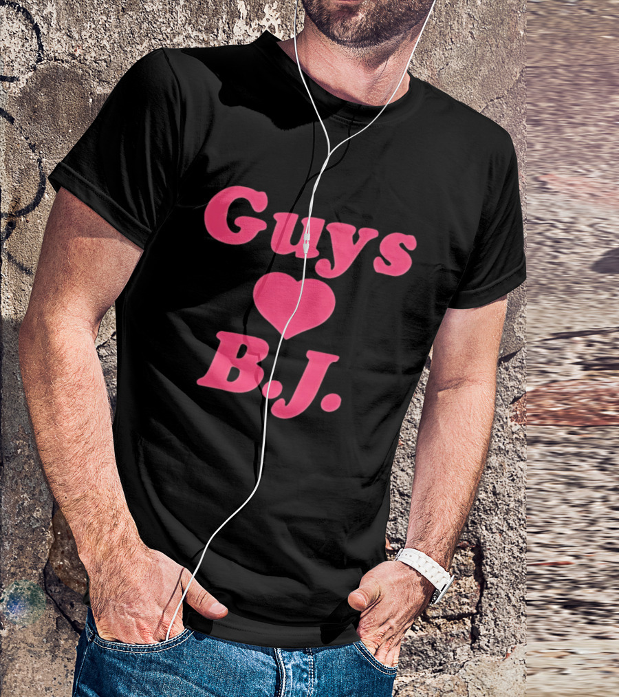 Guys Heart B.J. Pink T-Shirt