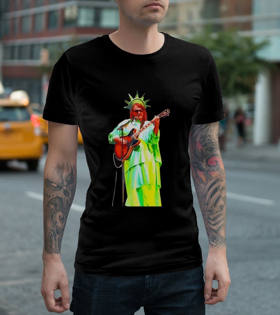 Randy Crabtree Widespread Panic Statue Of Liberty Guitarist T-Shirt