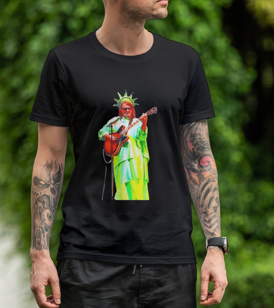 Randy Crabtree Widespread Panic Statue Of Liberty Guitarist T-Shirt
