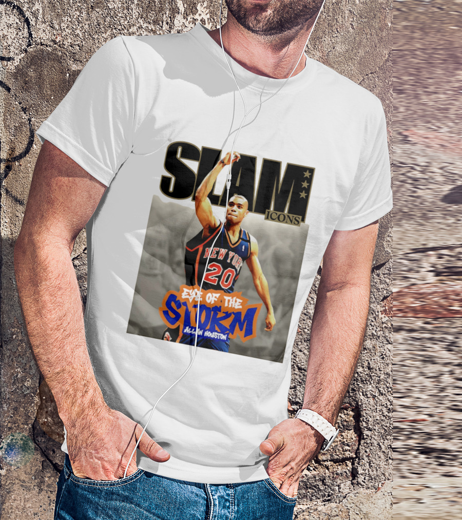 Slam Icons New York Knicks Allan Houston Eye Of The Storm T-Shirt