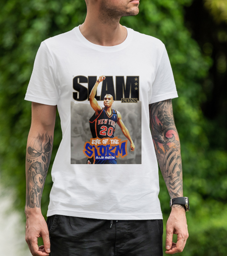 Slam Icons New York Knicks Allan Houston Eye Of The Storm T-Shirt