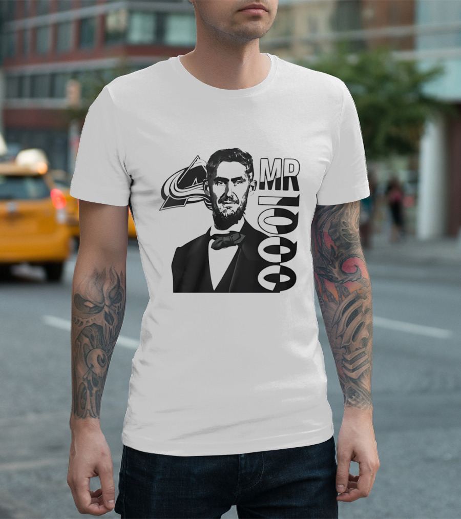 Brock Nelson Mr 1000 Colorado Avalanche Hockey T-Shirt