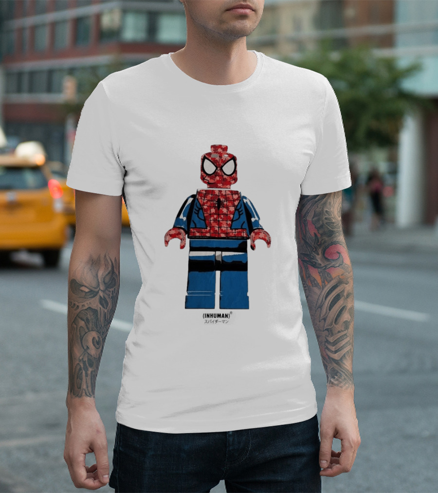Spider Man LEGO Inhuman Figure Block T-Shirt