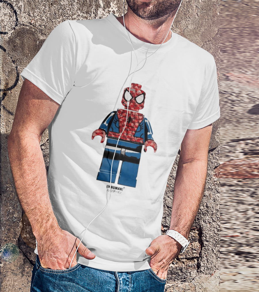 Spider Man LEGO Inhuman Figure Block T-Shirt