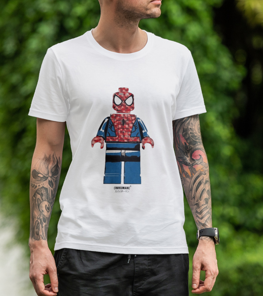 Spider Man LEGO Inhuman Figure Block T-Shirt