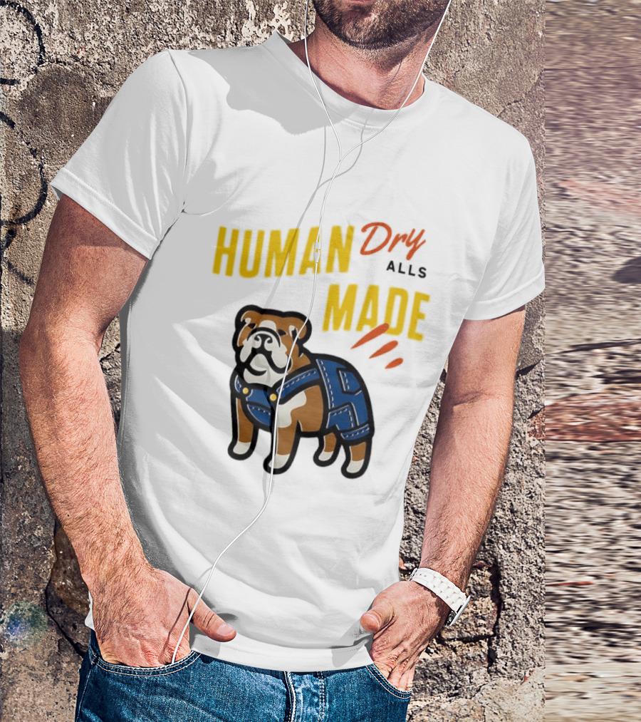 Human Made Dry Alls Bulldog In Overalls T-Shirt