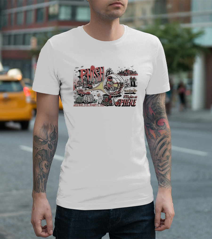 Phish 9 Nights At Sphere Las Vegas April 16 18 23 25 30 May 1 2 2026 T-Shirt