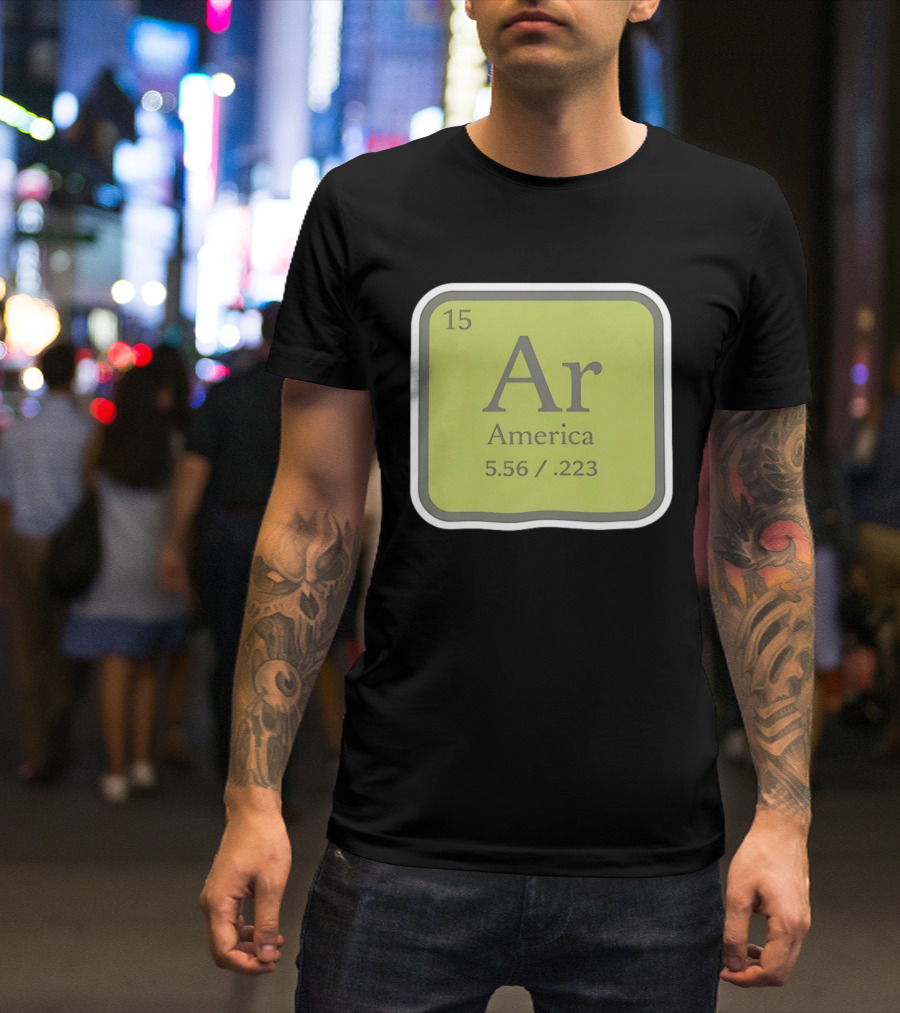 15 Ar America 5.56 .223 Ammo Element T-Shirt