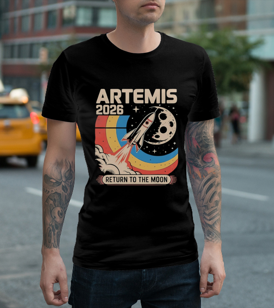 Artemis 2026 Rocket Launch Return To The Moon T-Shirt