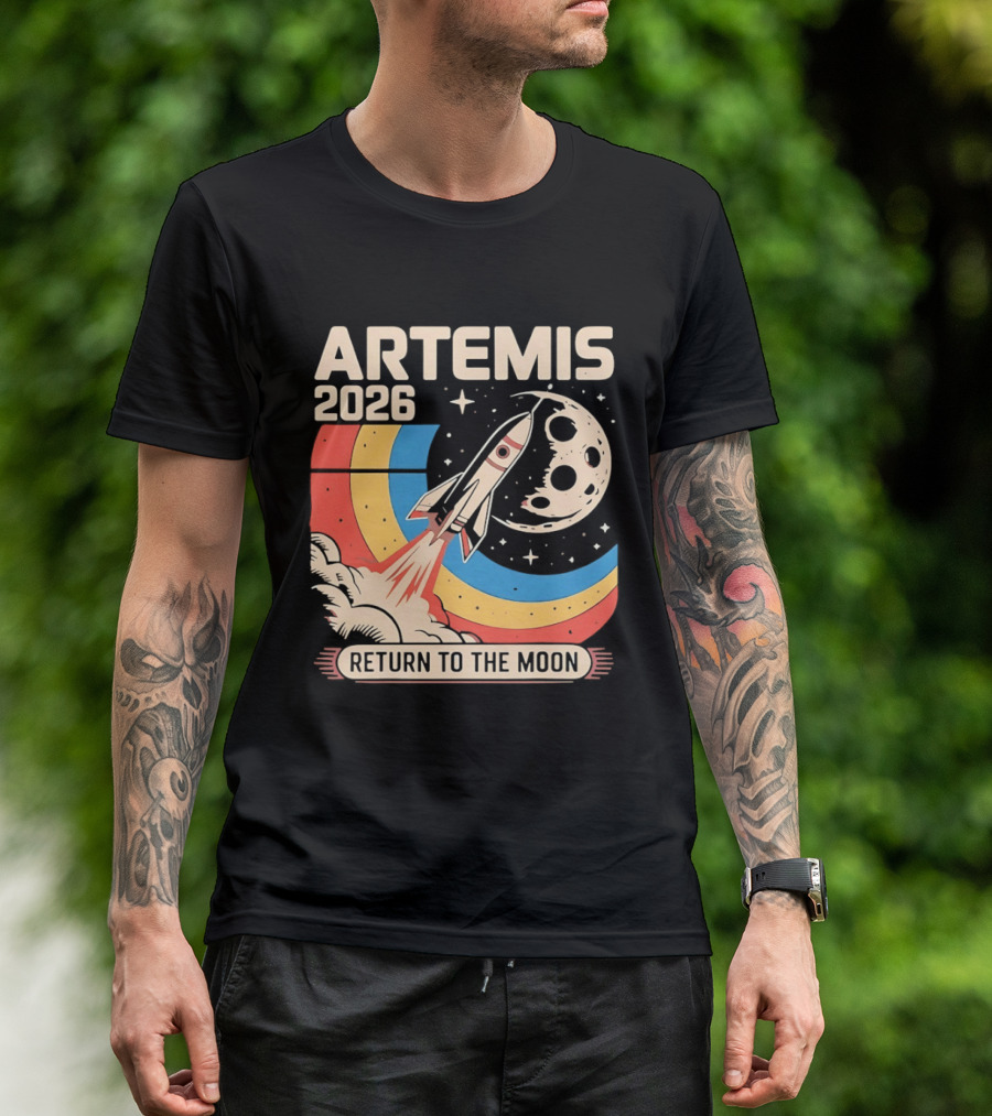 Artemis 2026 Rocket Launch Return To The Moon T-Shirt