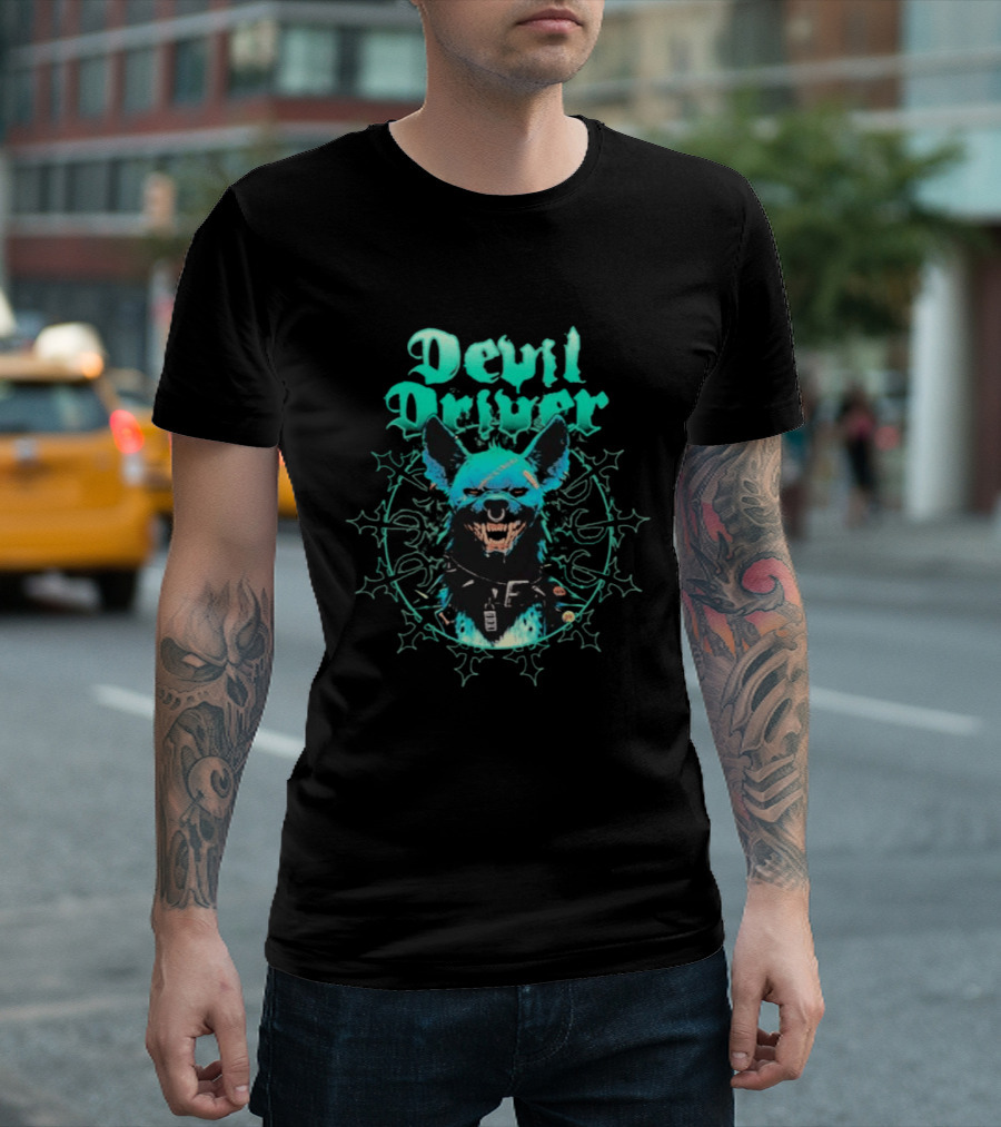 DevilDriver Sinister Canine Cross T-Shirt
