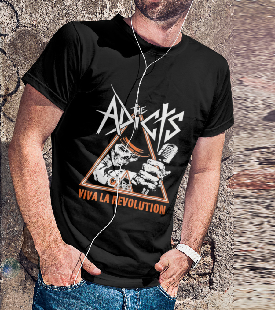 The Adicts Skeleton Viva La Revolution T-Shirt