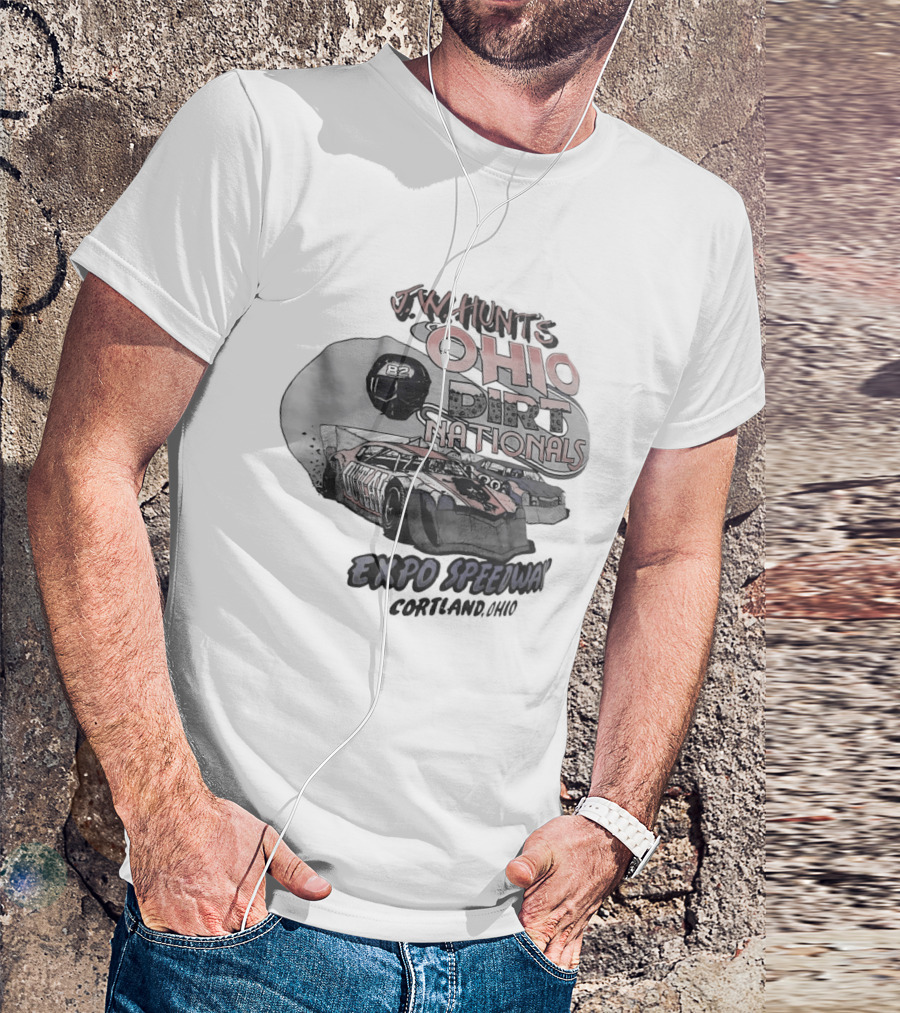 JW Hunt's Ohio Dirt Nationals Expo Speedway Cortland Ohio Racing Event T-Shirt