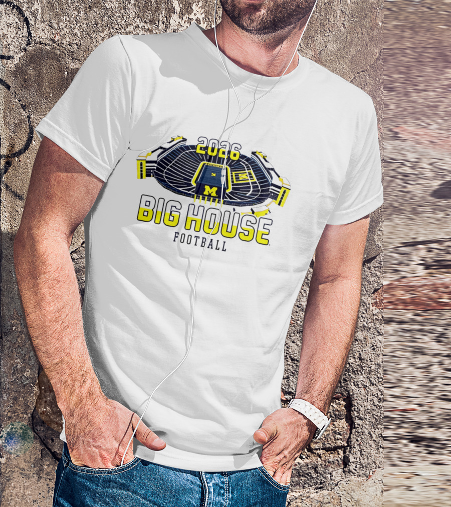 2026 Big House Michigan Wolverines Football Stadium T-Shirt