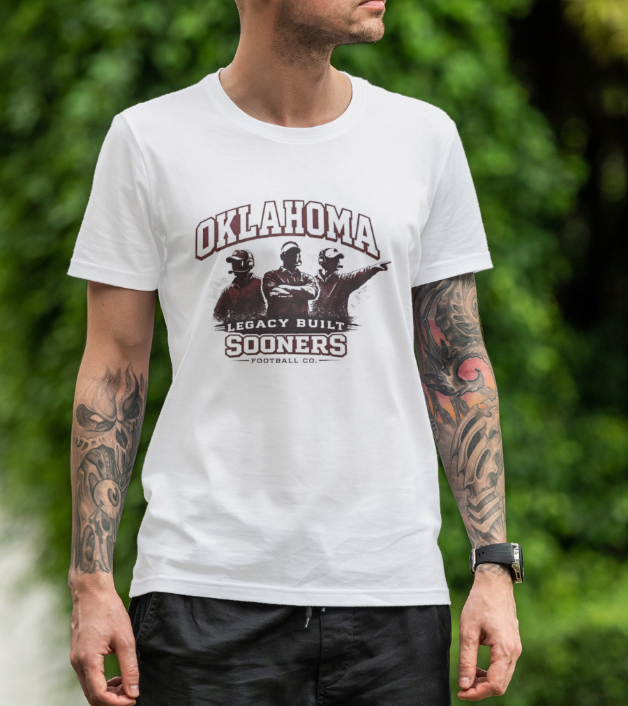Oklahoma Sooners Legacy Built Football Traditions T-Shirt
