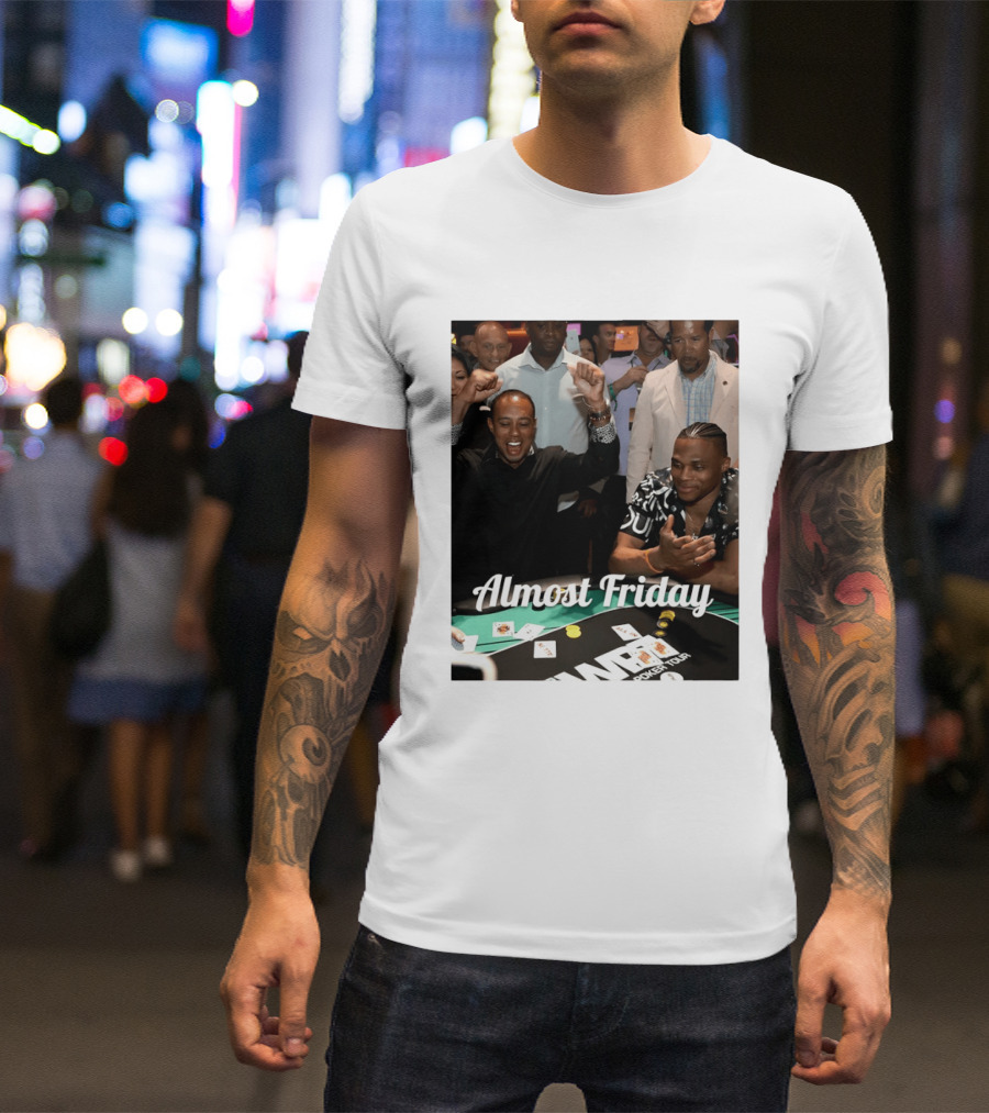 Tiger Woods World Poker Tour Almost Friday Celebration T-Shirt