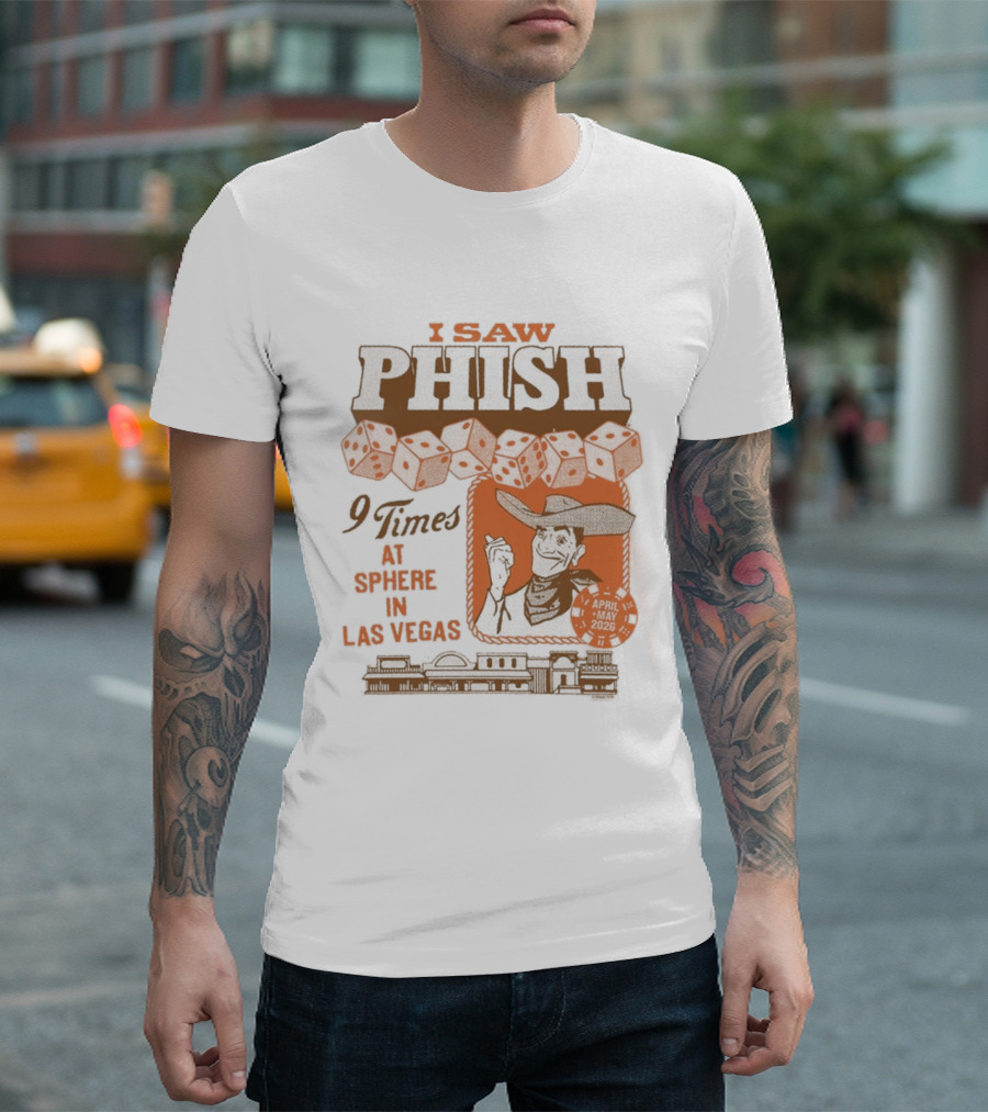 I Saw Phish Nine Times At Sphere Las Vegas Phish Dry Goods T-Shirt