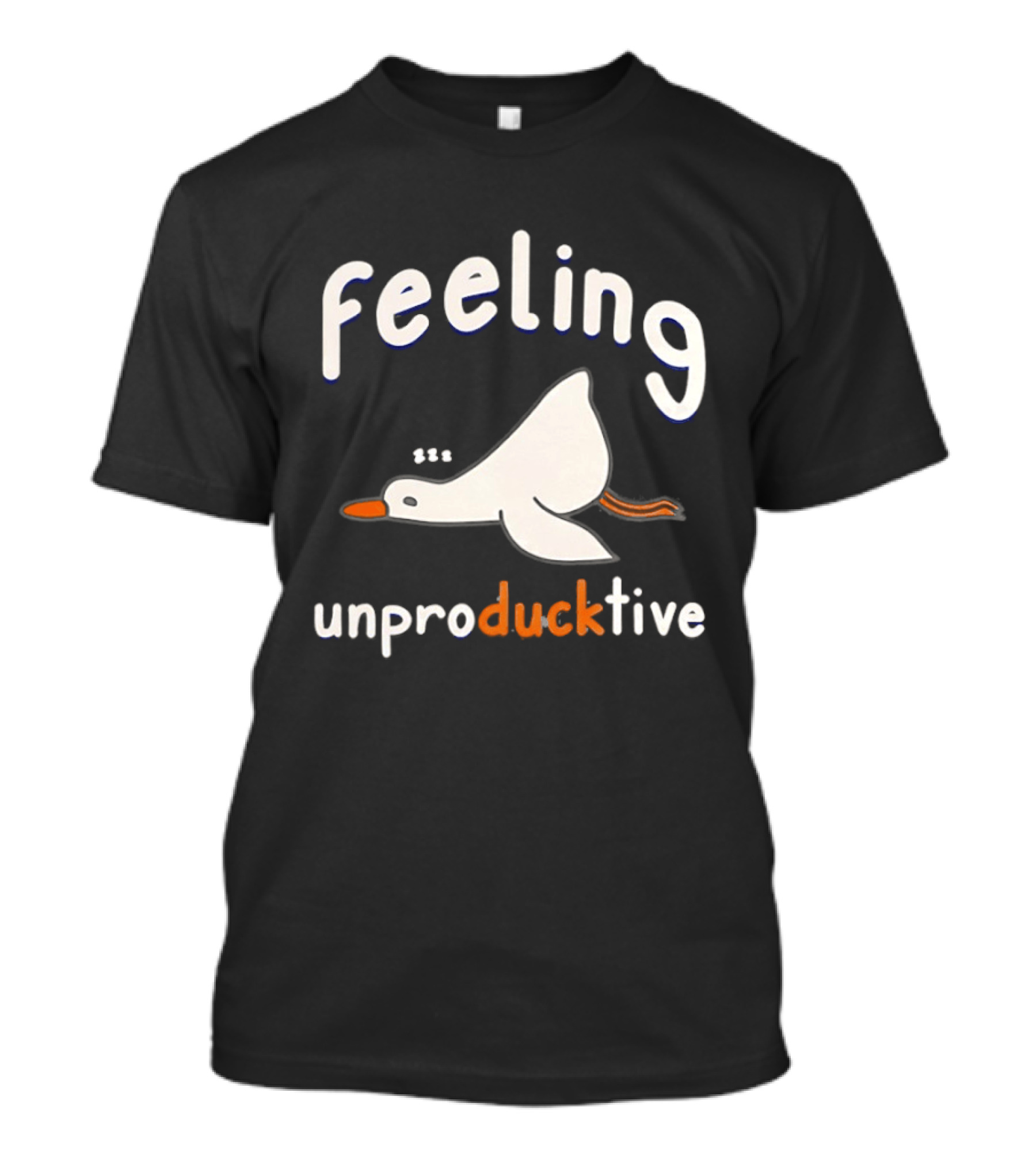Feeling UnproDUCKtive Funny Sleeping Duck T-Shirt