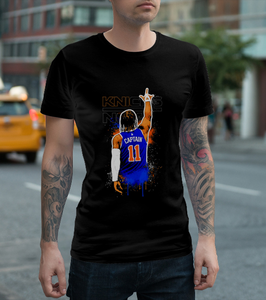 Knicks Captain Number 11 Jalen Brunson New York T-Shirt