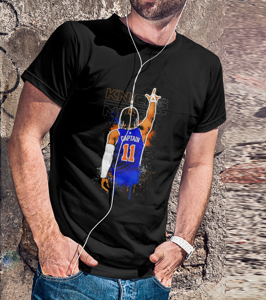 Knicks Captain Number 11 Jalen Brunson New York T-Shirt