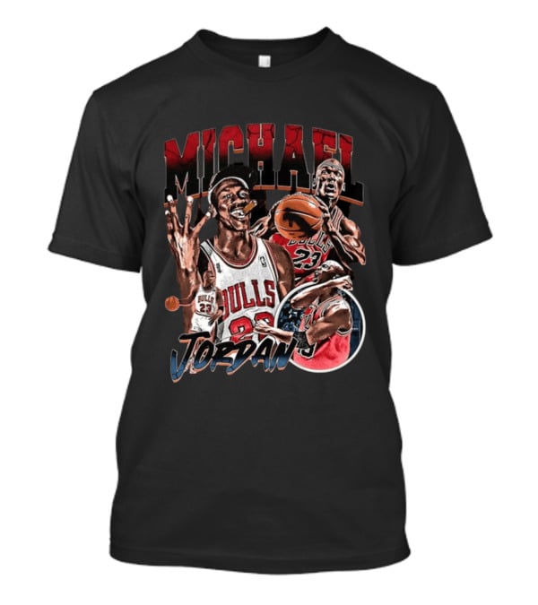 Michael Jordan Chicago Bulls NBA 90's Basketball Legend 23 T-Shirt