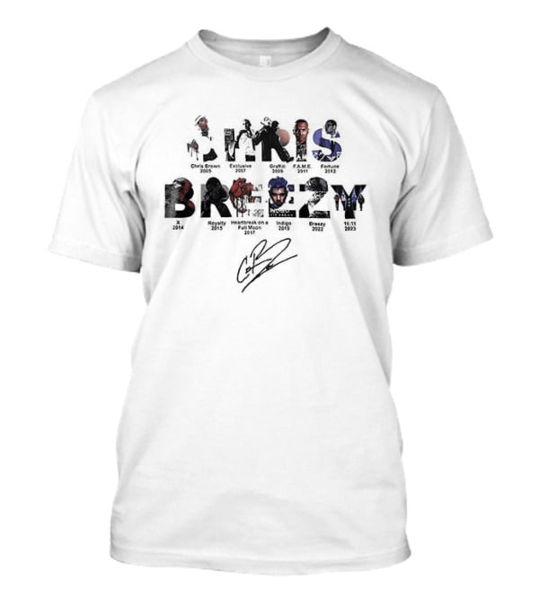 Chris Brown Breezy Tour Collection Signature T-Shirt
