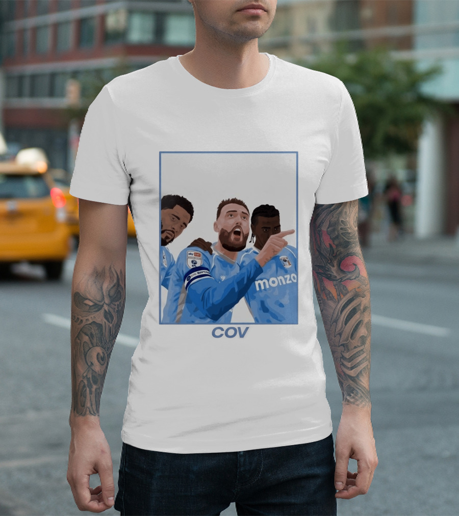 Matt Grimes Coventry City FC Sky Bet EFL Championship Promotion Monza Sponsorship T-Shirt