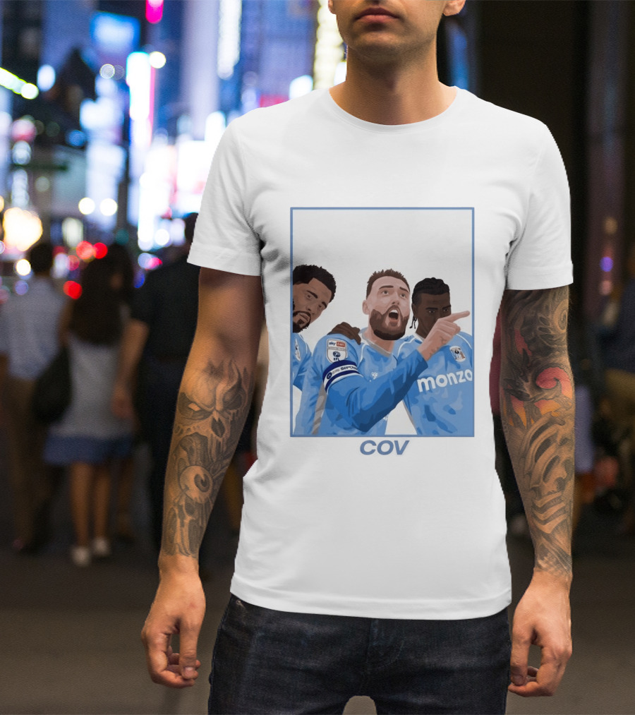 Matt Grimes Coventry City FC Sky Bet EFL Championship Promotion Monza Sponsorship T-Shirt
