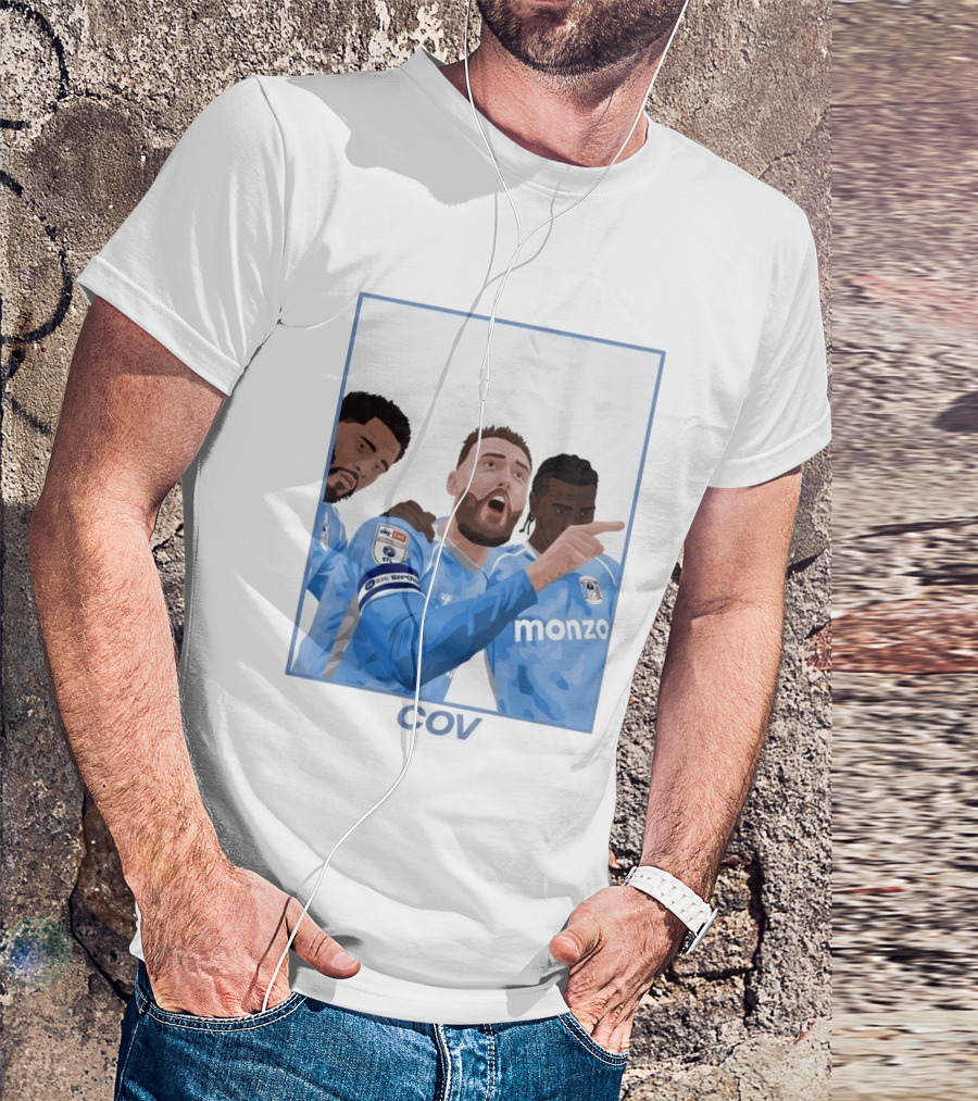 Matt Grimes Coventry City FC Sky Bet EFL Championship Promotion Monza Sponsorship T-Shirt