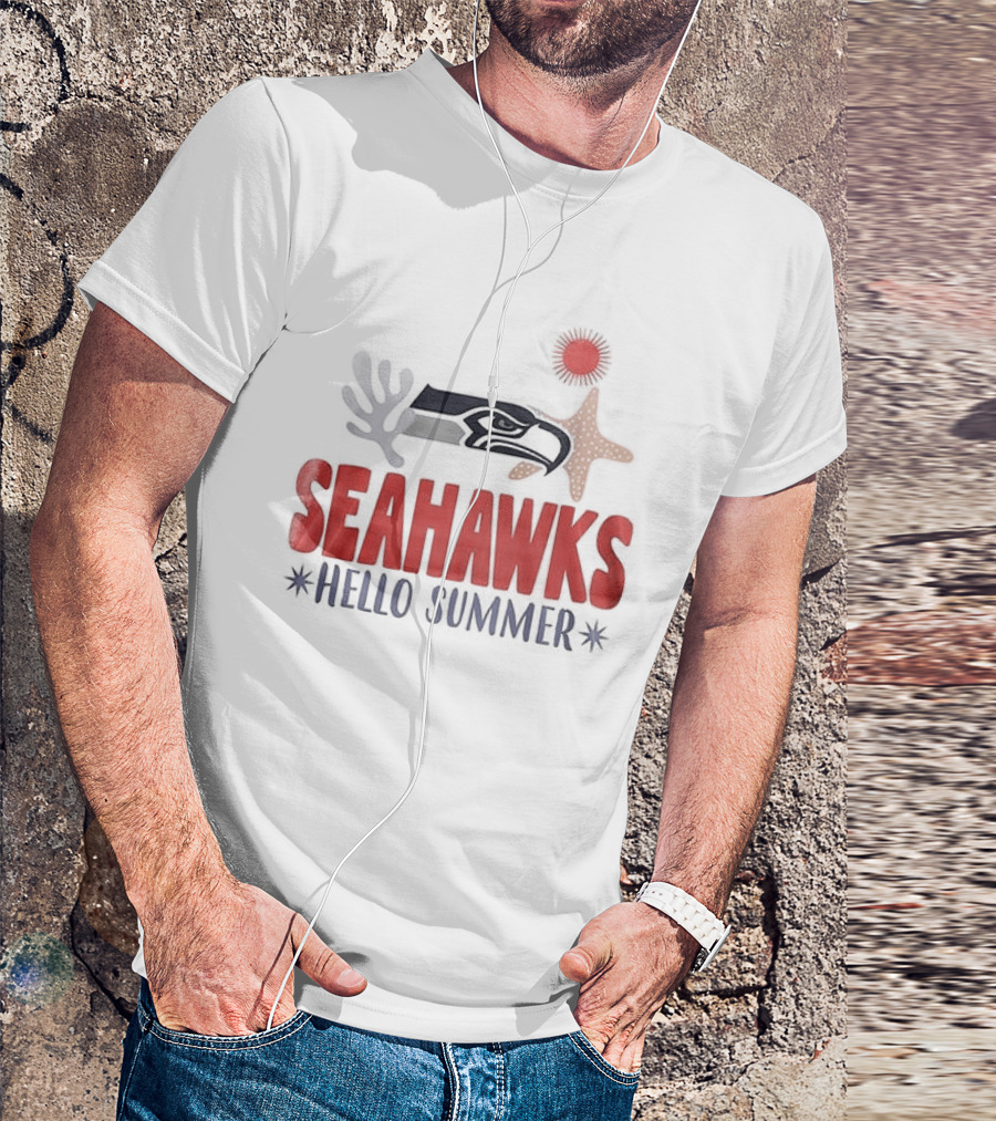 Seahawks Hello Summer School Is Out Scream And Shout T-Shirt