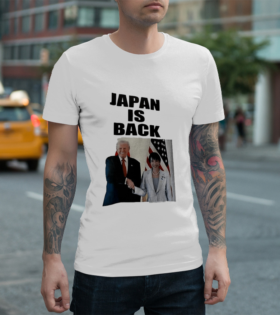 Japan Is Back Trump Political Image With Flags T-Shirt