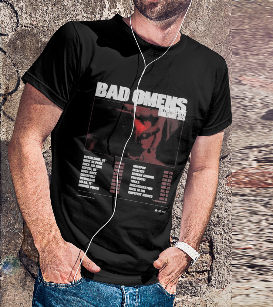 Bad Omens 2026 Worldwide Tour Dates T-Shirt