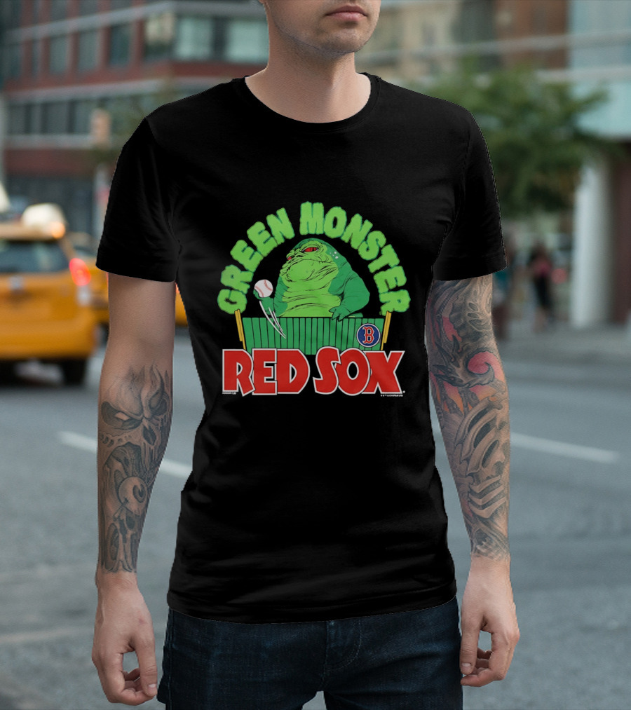 Boston Red Sox Green Monster Star Wars Hutt Baseball T-Shirt