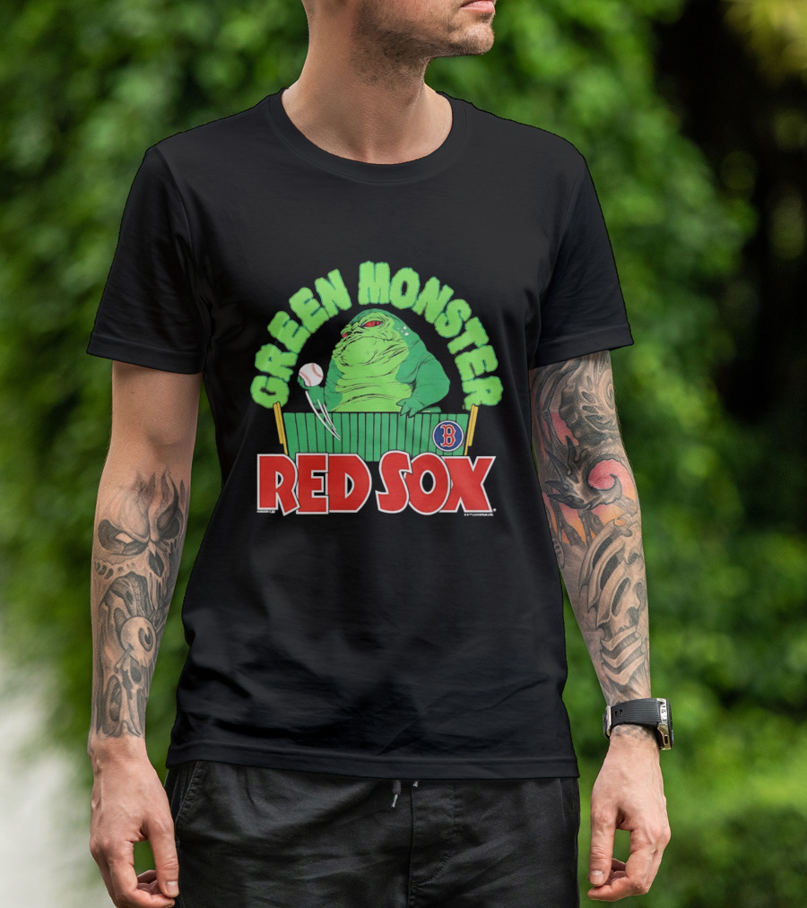 Boston Red Sox Green Monster Star Wars Hutt Baseball T-Shirt