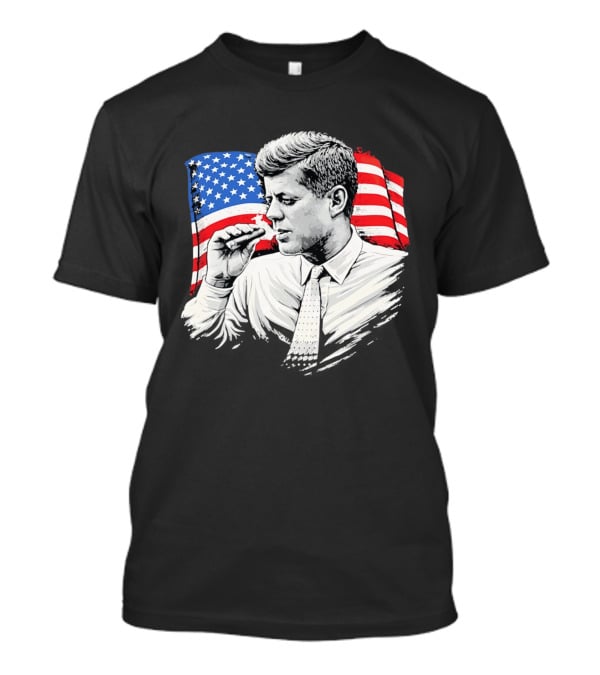 JFK Cigars American Flag 2026 T-Shirt