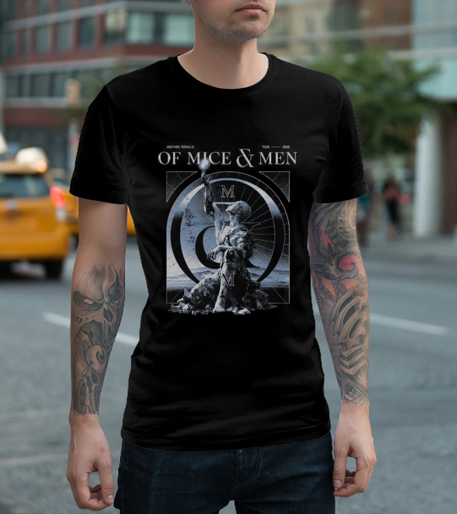 Of Mice & Men Another Miracle Tour 2026 Australia Dates And Locations T-Shirt