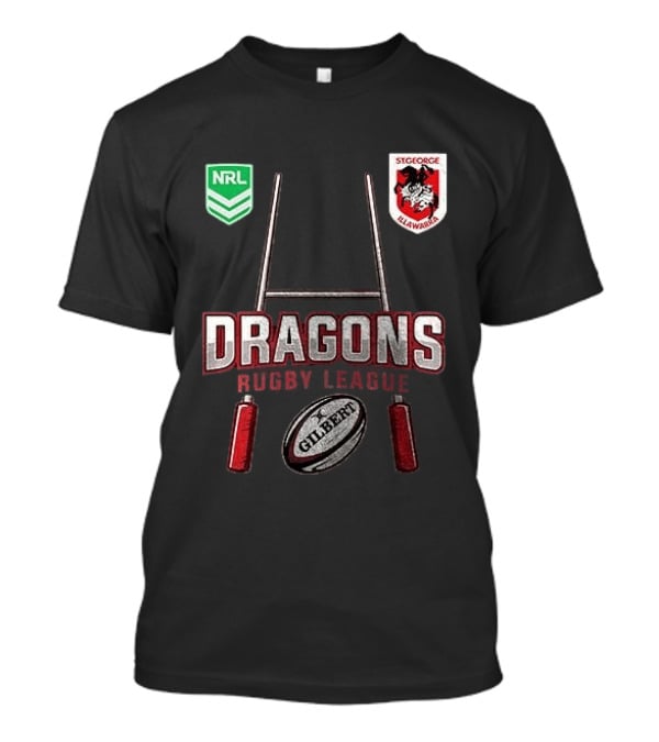 St George Illawarra Dragons Rugby League NRL Gilbert Ball T-Shirt