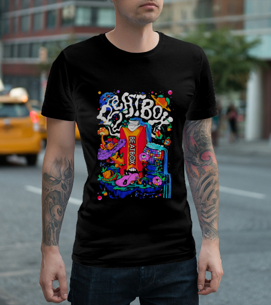 Trippy BeatBox World Psychedelic Disco Vibes T-Shirt