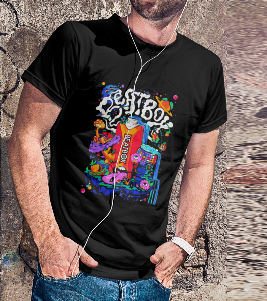 Trippy BeatBox World Psychedelic Disco Vibes T-Shirt