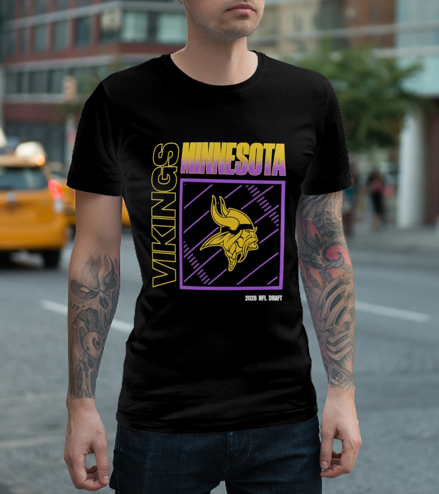 Minnesota Vikings 2026 Nfl Draft T-Shirt