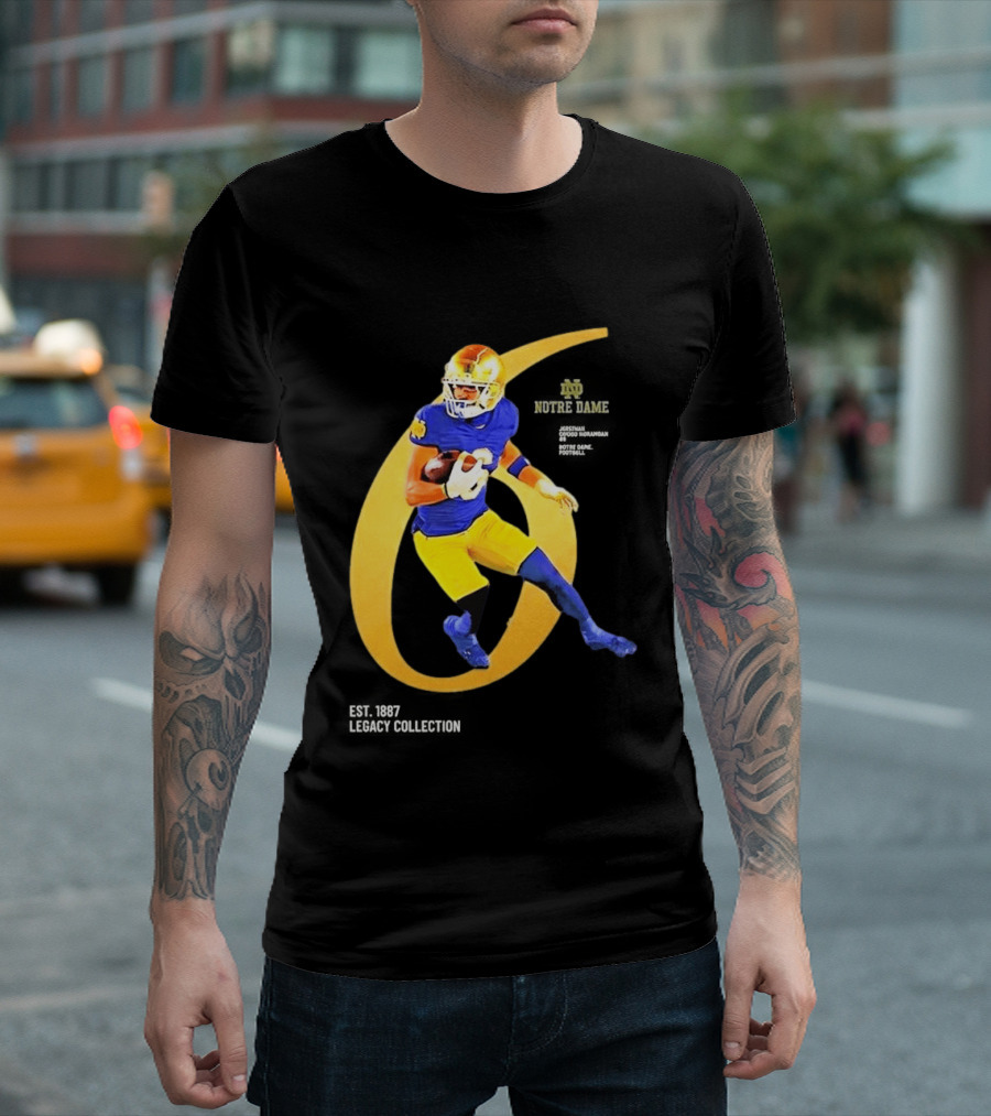 Jordan Faison Notre Dame Fighting Irish 2026 Breakthrough Series NIL Football T-Shirt