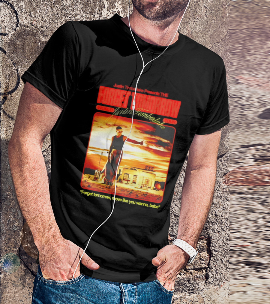 Forget Tomorrow World Tour Justin Timberlake Gas Station Scene T-Shirt