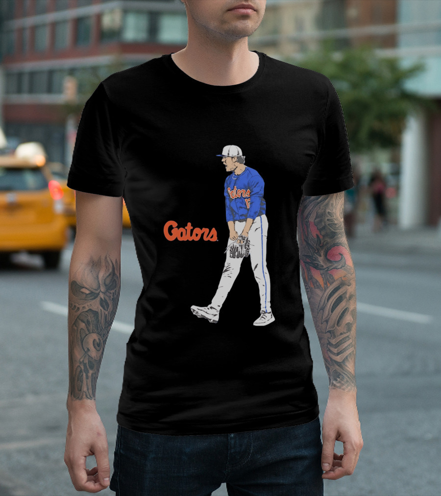 Liam Peterson Florida Gators Baseball Intense Scream Moment T-Shirt