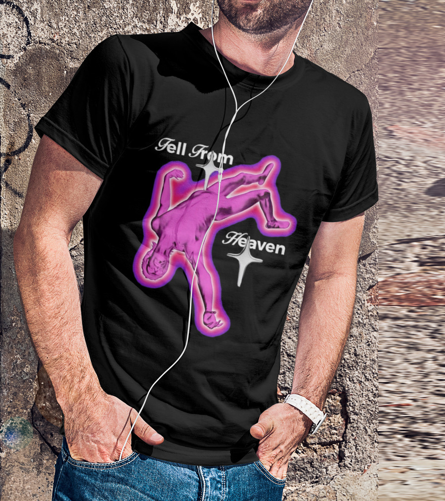 Falling From Heaven Pink Neon T-Shirt